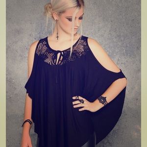 M Blackmilk Lace Butterfly Top